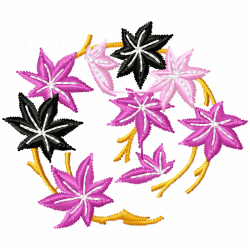 Flowers And Tree Embroidery Design 12 Flowers And Tree Embroidery Design 12
